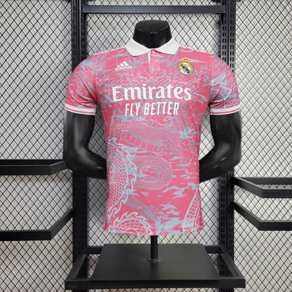 Camiseta Real Madrid 2024/25 Dragón Rosado Versión Jugador
