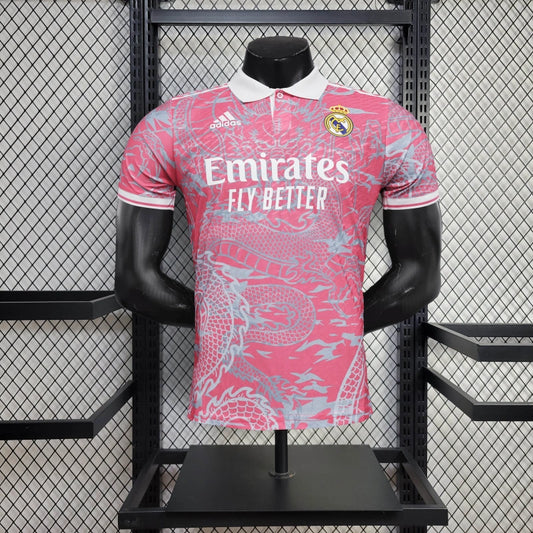 Camiseta Real Madrid 2024/25 Dragón Rosado Versión Jugador