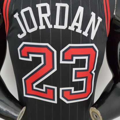 Camiseta Chicago Bulls Jordan Negra NBA 75 Aniversario