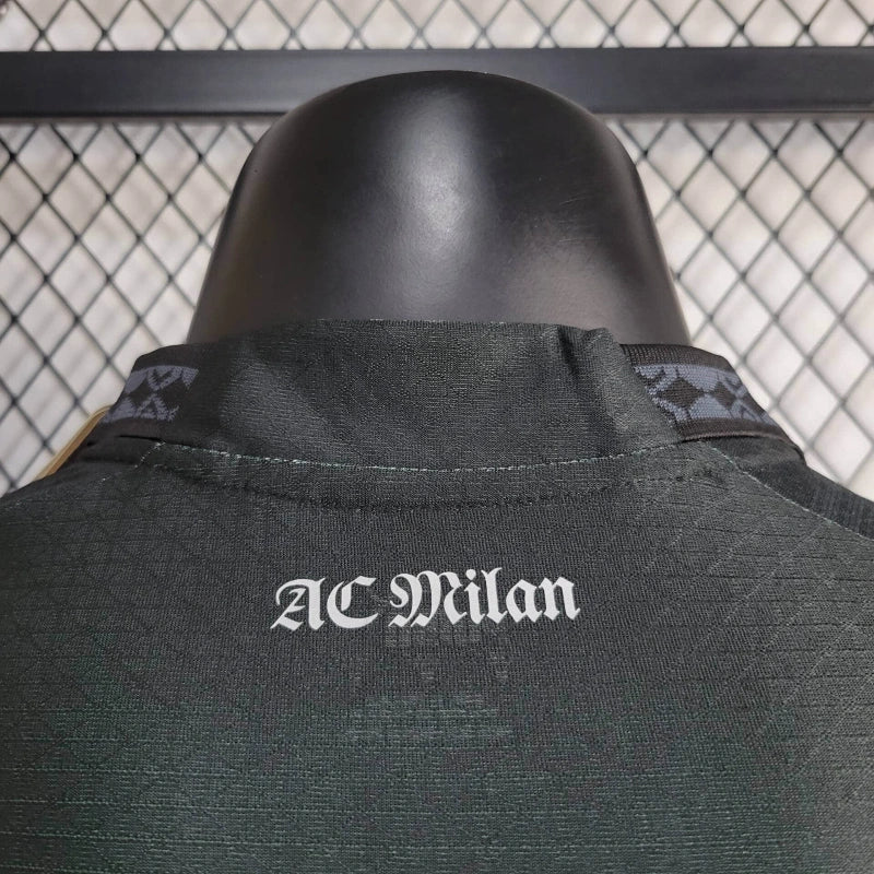Camiseta AC Milán "Pleasures" Negra 2023/24 Versión Jugador