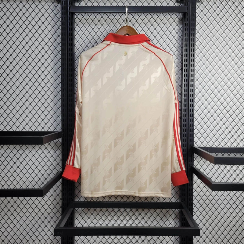 Camiseta Bayern Munich Edición Retro 2024/25 Versión Fan Manga Larga