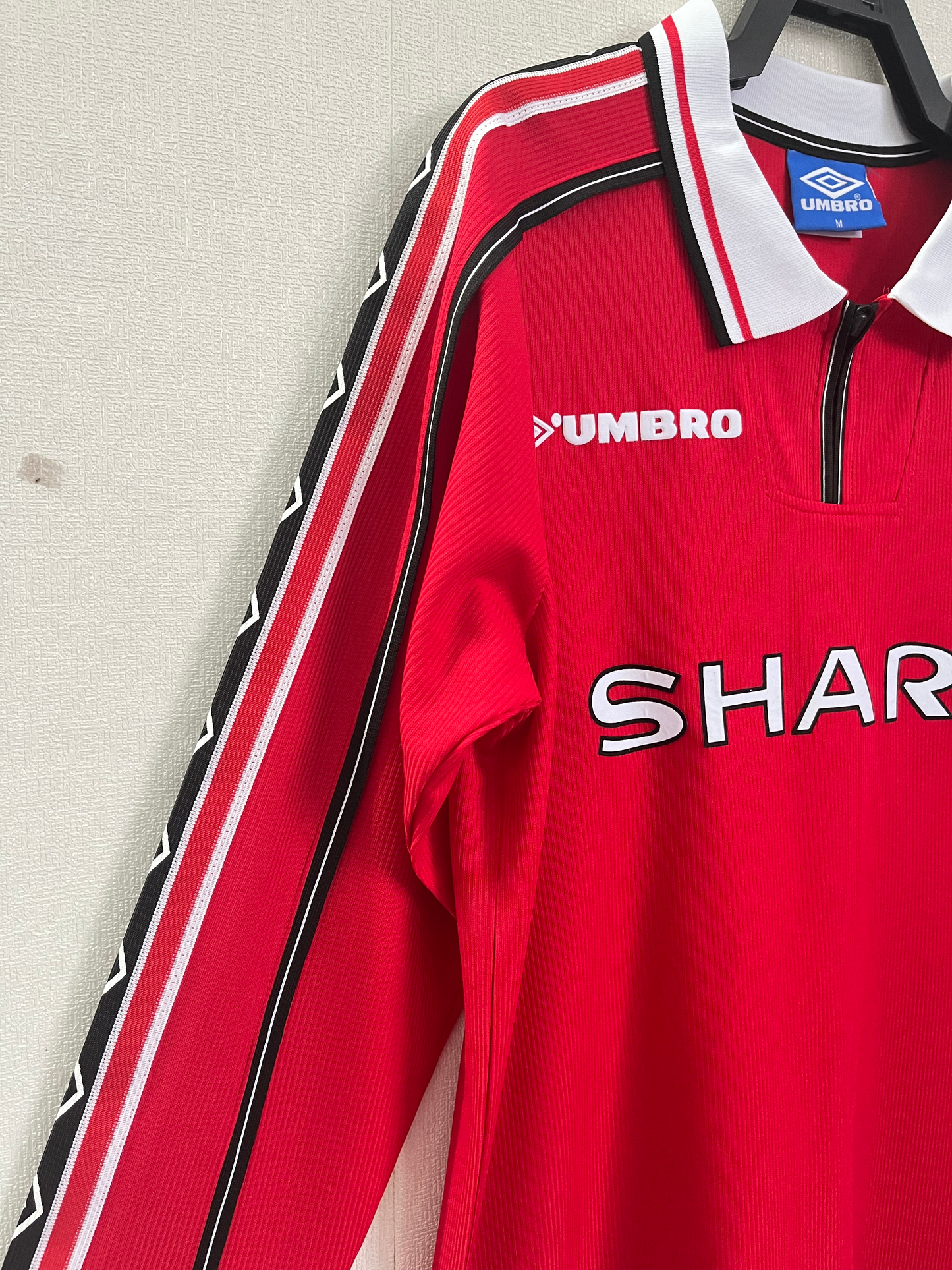 Camiseta Manchester United Retro Local Manga Larga 1998/99