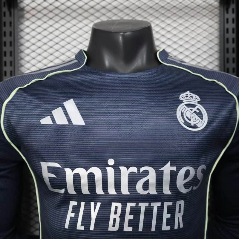 Camiseta Real Madrid Manga Larga Visita 2025/26 Versión Jugador