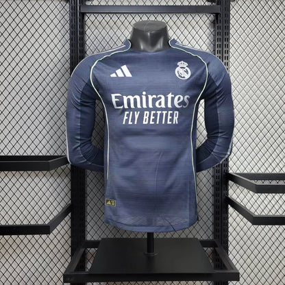 Camiseta Real Madrid Manga Larga Visita 2025/26 Versión Jugador
