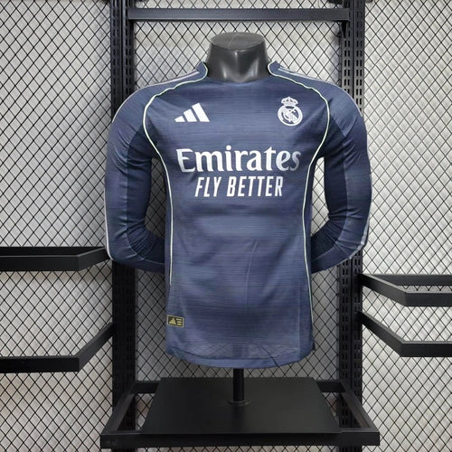 Camiseta Real Madrid Manga Larga Visita 2025/26 Versión Jugador