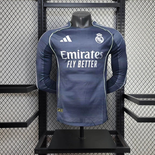 Camiseta Real Madrid Manga Larga Visita 2025/26 Versión Jugador