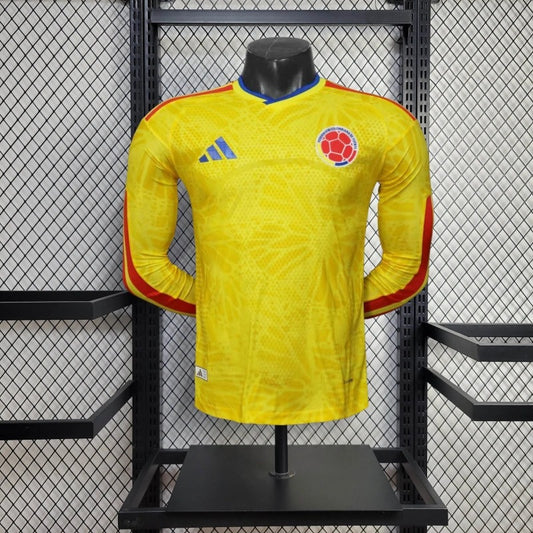 Camiseta Colombia Local Manga Larga 2025/26 Versión Jugador