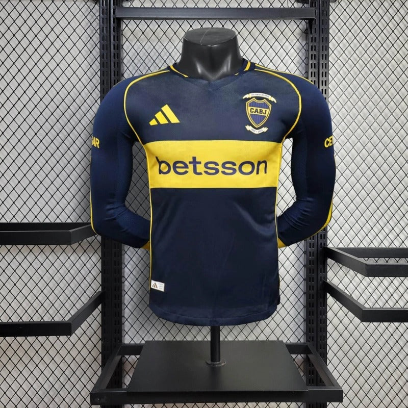 Camiseta Boca Juniors Local Manga Larga 2025/26 Versión Jugador