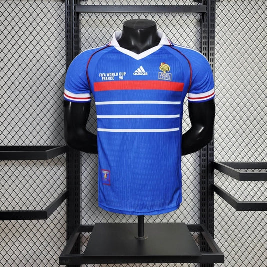 Camiseta Francia Local Retro 1998 Versión Jugador