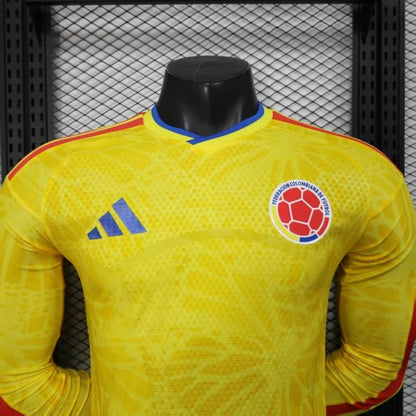 Camiseta Colombia Local Manga Larga 2025/26 Versión Jugador