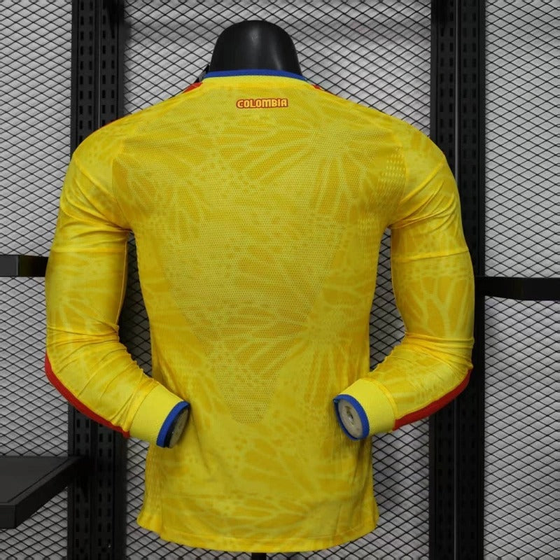 Camiseta Colombia Local Manga Larga 2025/26 Versión Jugador