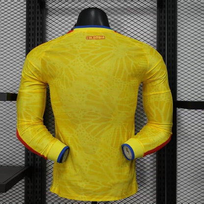 Camiseta Colombia Local Manga Larga 2025/26 Versión Jugador