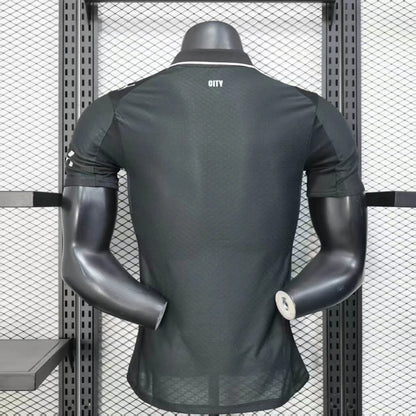 Camiseta Manchester City Visita Black 2025/26 Versión Jugador