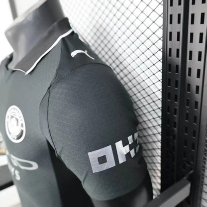 Camiseta Manchester City Visita Black 2025/26 Versión Jugador