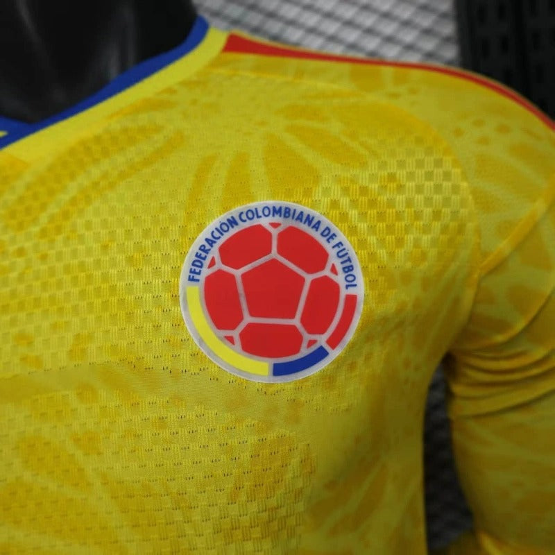 Camiseta Colombia Local Manga Larga 2025/26 Versión Jugador