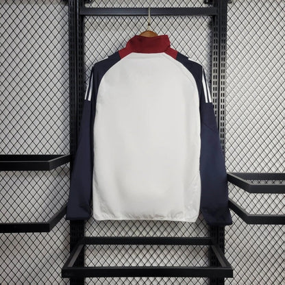 Cortavientos Manchester United Blanco/Burdeos 2023