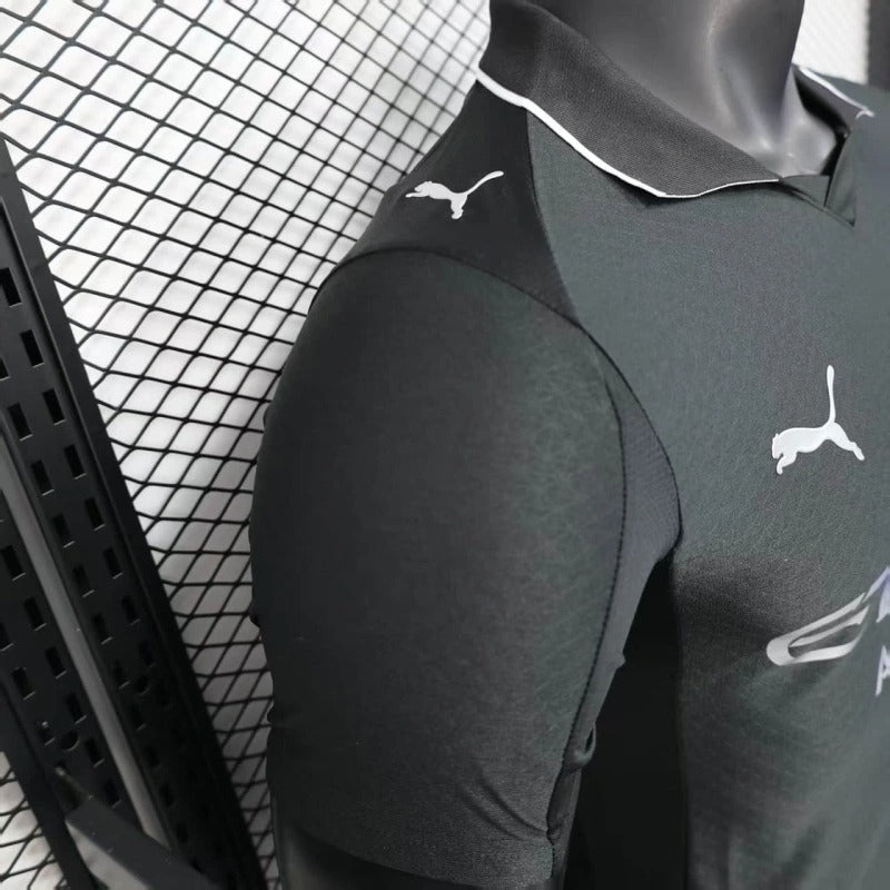 Camiseta Manchester City Visita Black 2025/26 Versión Jugador