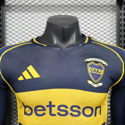 Camiseta Boca Juniors Local Manga Larga 2025/26 Versión Jugador