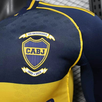 Camiseta Boca Juniors Local Manga Larga 2025/26 Versión Jugador
