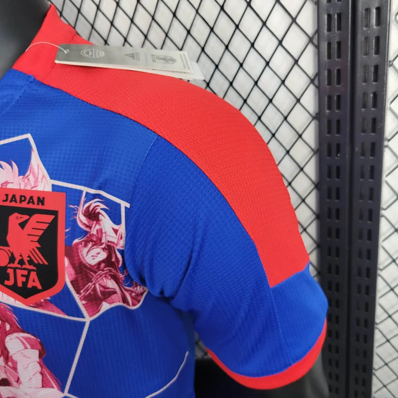 Camiseta Japón "Saint Seiya" Azul Rojo 2024 Versión Jugador