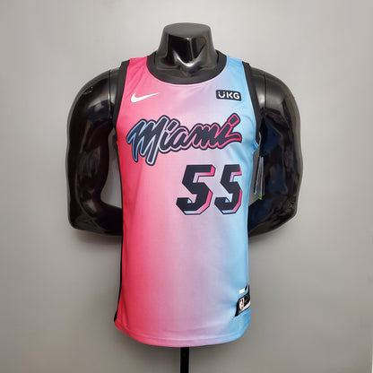 Camiseta Miami Heat "City Edition" Degradado Celeste Rosa