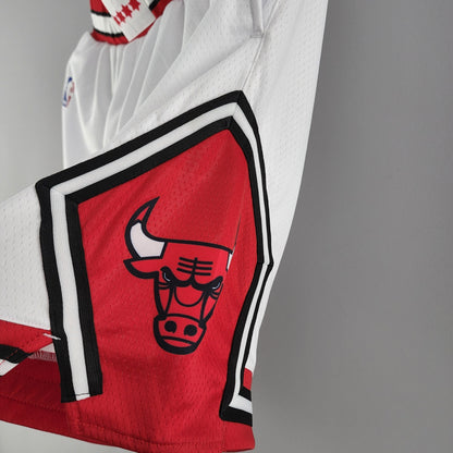 Camiseta Chicago Bulls Shorts Blanco