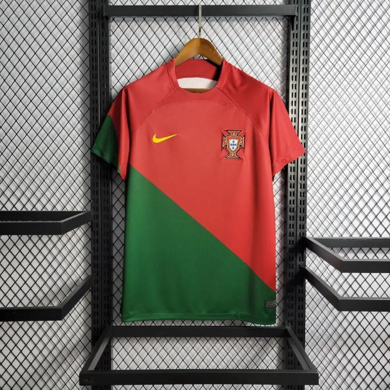 Camiseta Portugal Local Qatar 2022 Versión Fan