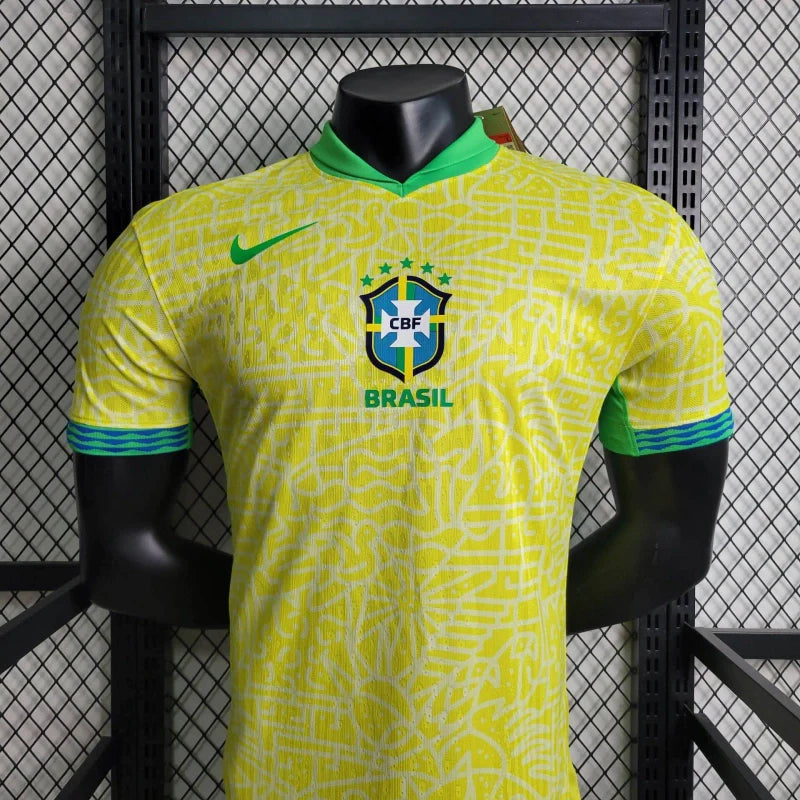 Camiseta Brasil Local 2024 Versión Jugador