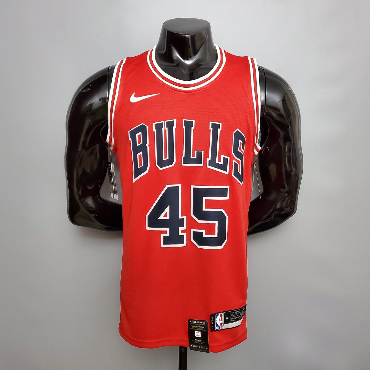 Camiseta Chicago Bulls Roja Clásica Nike Connect