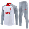 Buzo Completo Liverpool Blanco Gris y Rojo