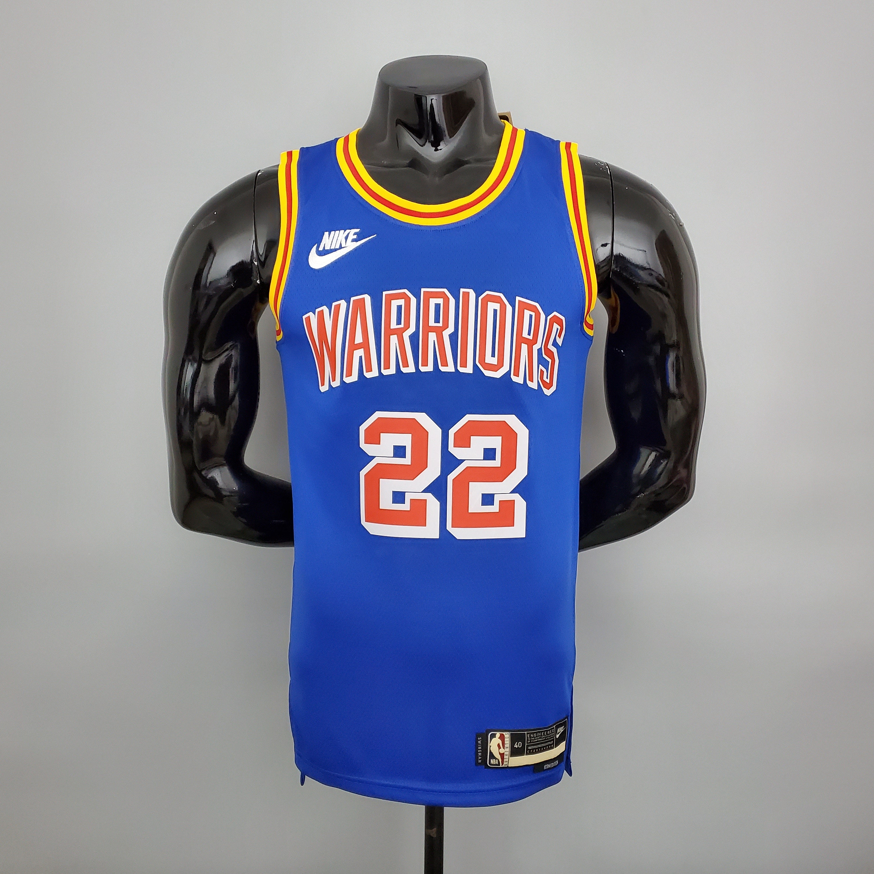 Golden State Warriors Edición Retro Azul NBA 75 Aniversario