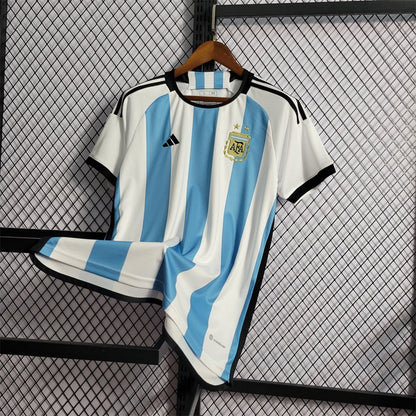 Camiseta Argentina Local Qatar 2022 Versión Fan