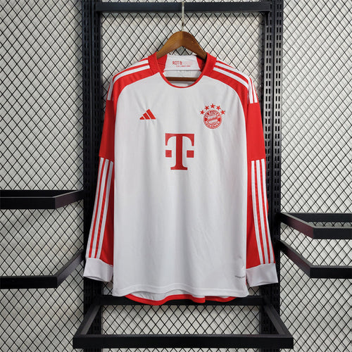 Camiseta Bayern Munich Local Manga Larga 2023/24 Versión Fan