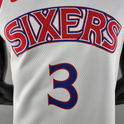 Camiseta Philadelphia 76ers Allen Iverson "Rookie Season" Blanca