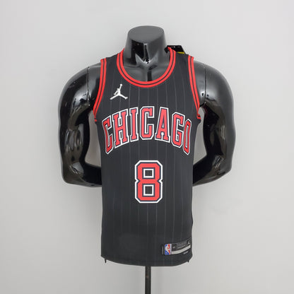 Camiseta Chicago Bulls Jordan Negra NBA 75 Aniversario