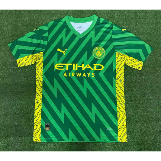 Camiseta Manchester City Portero Verde 2023/24 Versión Fan