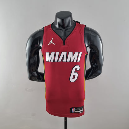 Camiseta NBA 75 Aniversario Miami Heat Roja