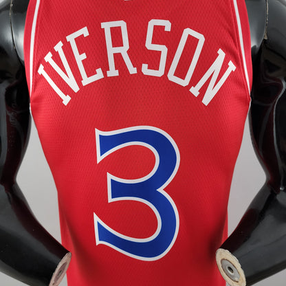 Camiseta Philadelphia 76ers Allen Iverson "Rookie Season" Roja