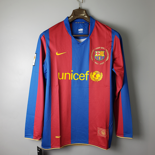 Camiseta FC Barcelona Manga Larga Retro 2007/08