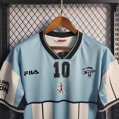 Camiseta Argentina Retro Conmemorativa Maradona 2001
