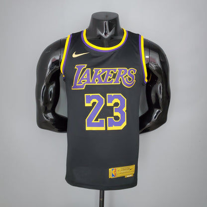Camiseta LA Lakers Negra 2021 Versión Fan