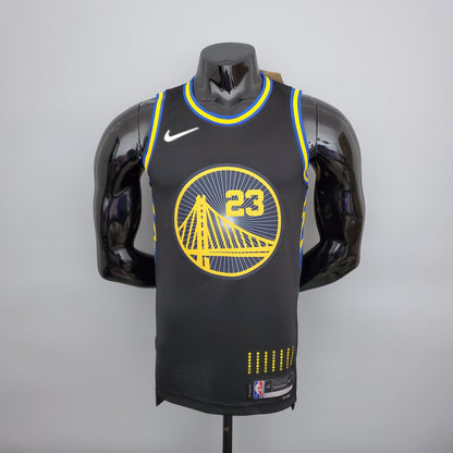 Camiseta Golden State Warriors Clásica Negra NBA 75 Aniversario