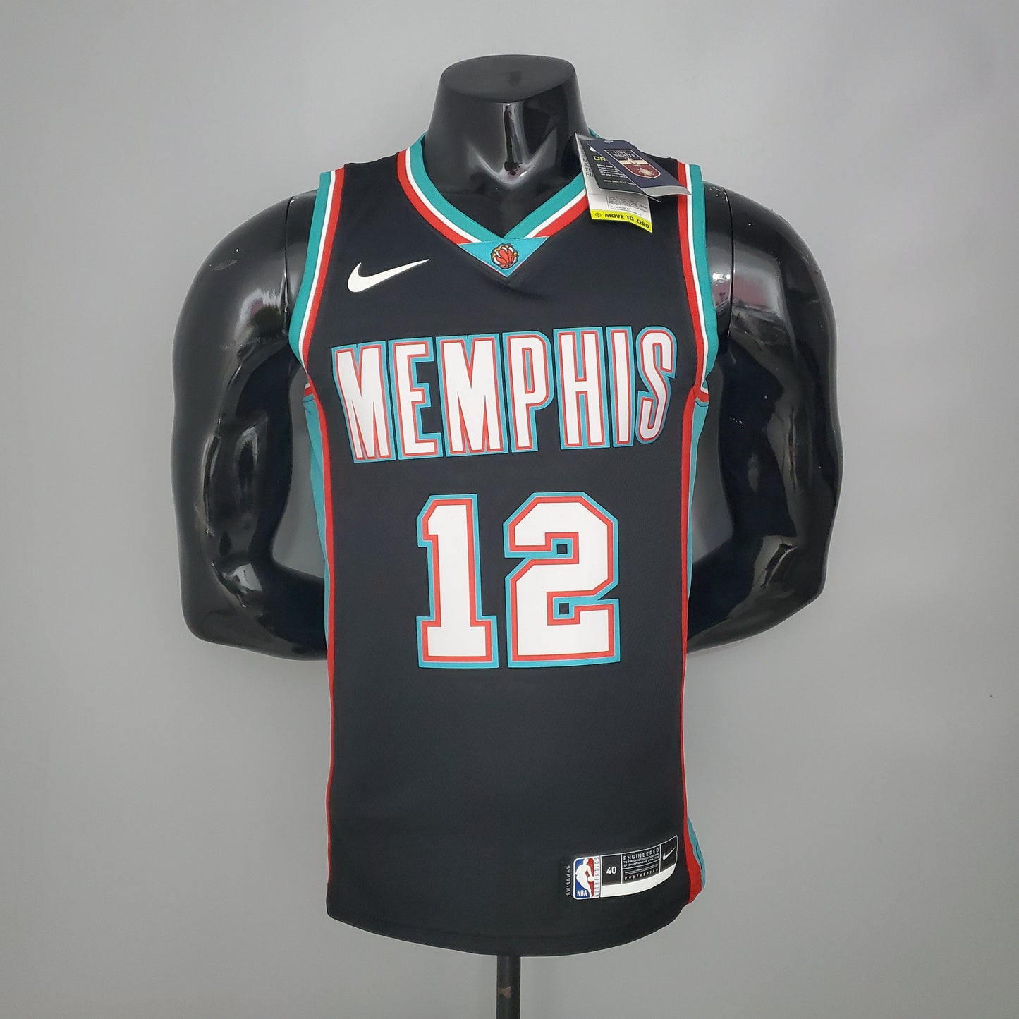 Camiseta Memphis Grizzlies Negra "Retro" Ja Morant