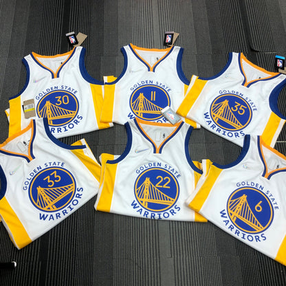 Camiseta Golden State Warriors Clásica Blanca NBA 75 Aniversario