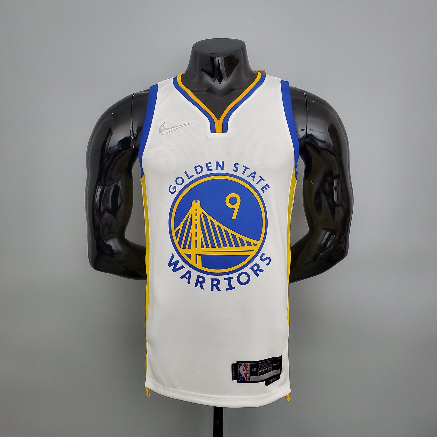 Camiseta Golden State Warriors Clásica Blanca NBA 75 Aniversario