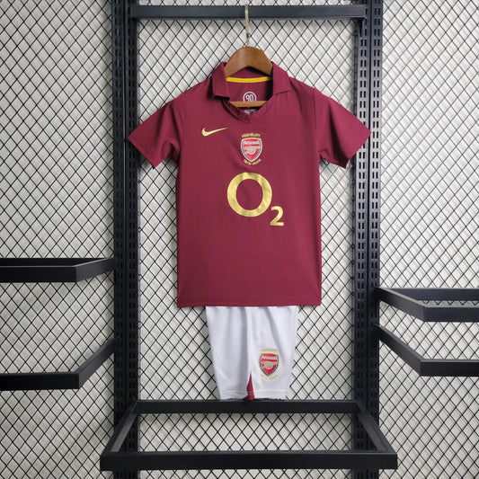 Arsenal Retro Kit Niños Local 2005/06