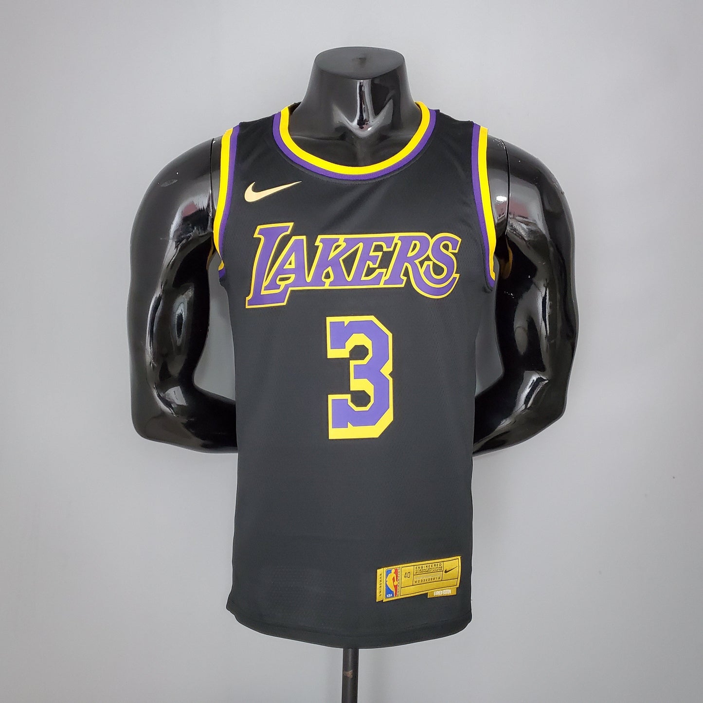 Camiseta LA Lakers Negra 2021 Versión Fan
