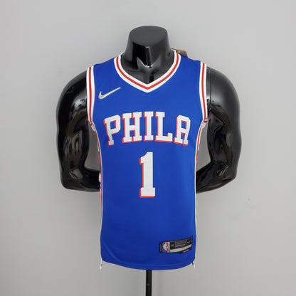 Camiseta NBA 75 Aniversario Philadelphia 76ers Azul