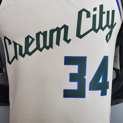 Camiseta Milwaukee Bucks Beige "Cream City Edition" NBA