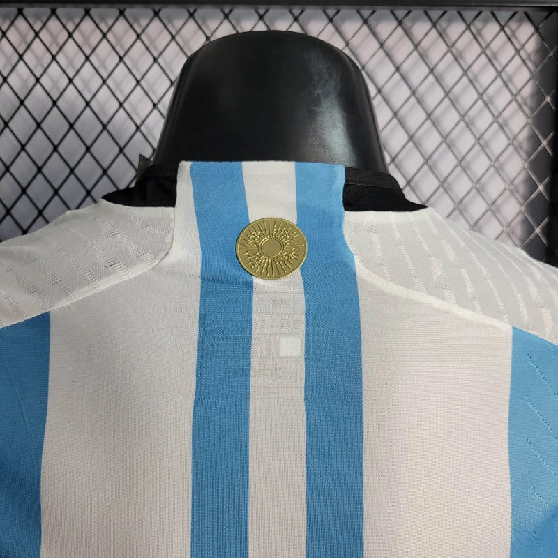 Camiseta Argentina Local "3 Estrellas" 2022 Versión Jugador